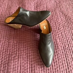 Sarto mule/slide soft black leather